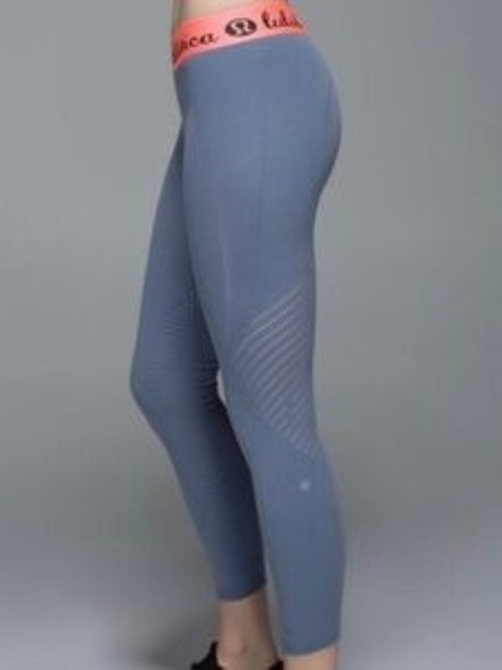 Very Rare!!‎ Lululemon Time Warp Tights Blue Denim Sz M